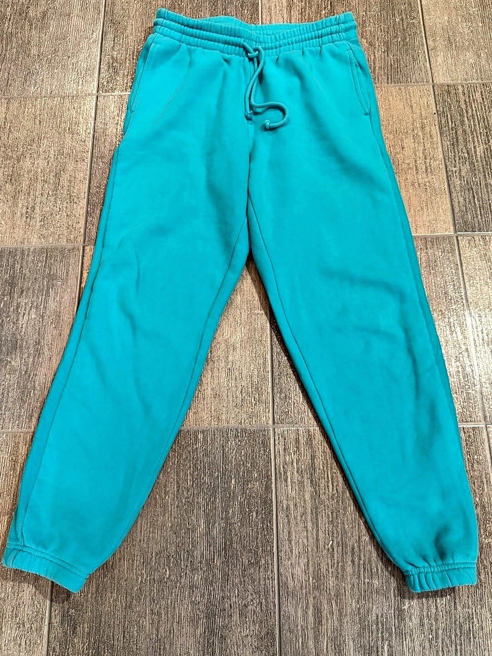 Tna Cozy Fleece Boyfriend Sweatpant Joggers Blue Medium